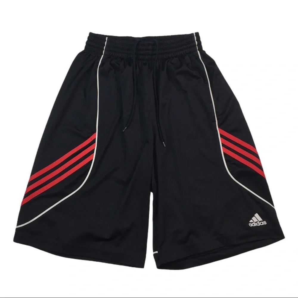 SH45 Adidas 3 Striped Athletic Basketball Shorts S